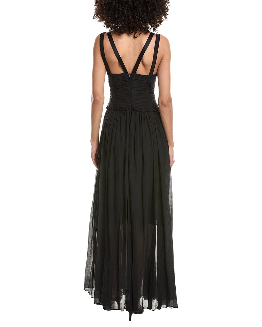 3.1 Phillip Lim Textured Chiffon Ruched Silk-Blend Gown