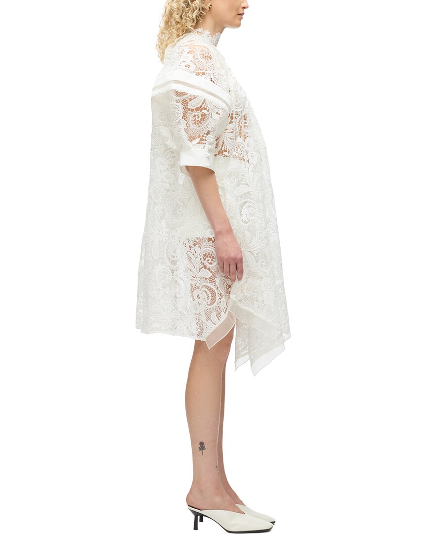 3.1 Phillip Lim Corded Embroidered Lace Flounce Mini Dress