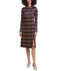 3.1 Phillip Lim Hester Plaid Devore Silk-Blend Sheath Dress