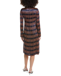 3.1 Phillip Lim Hester Plaid Devore Silk-Blend Sheath Dress