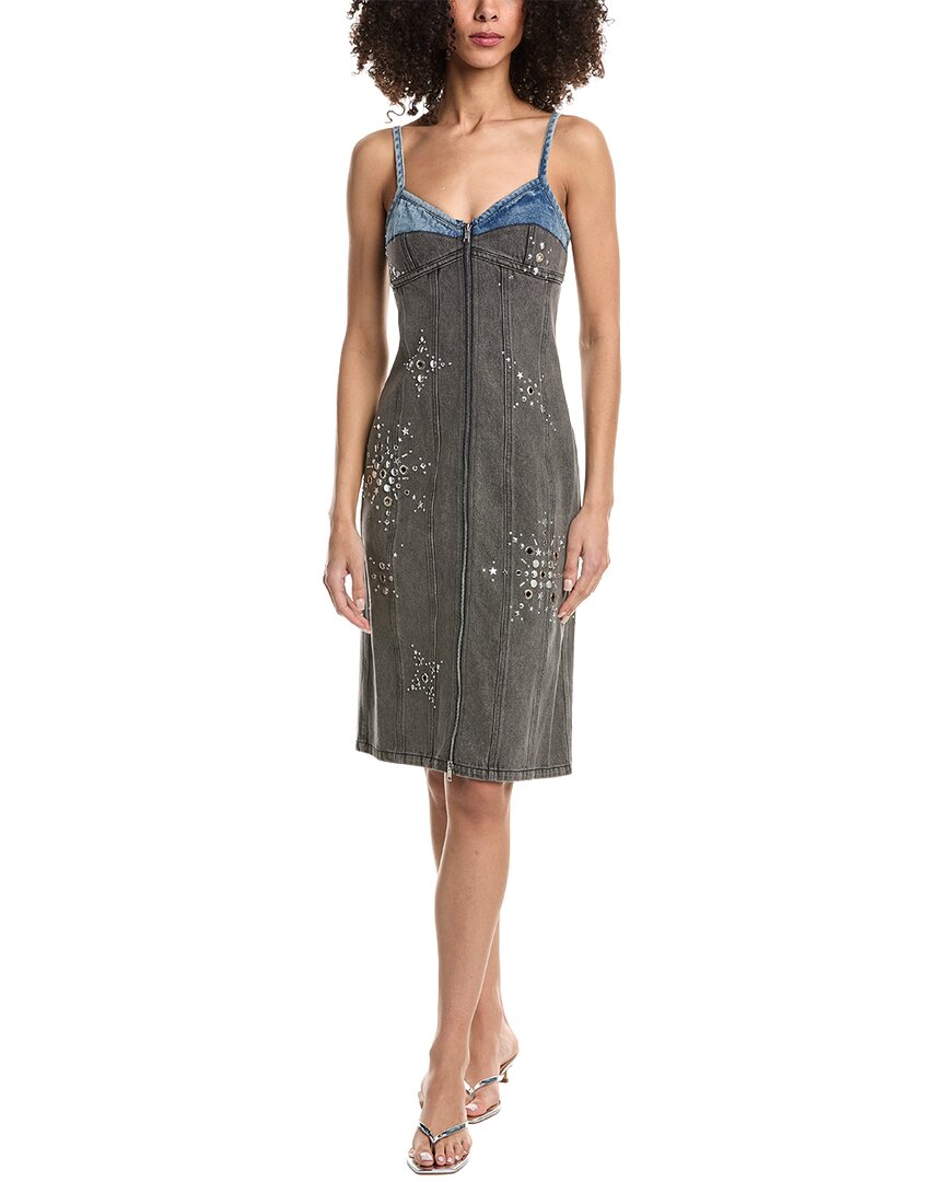 3.1 Phillip Lim Liberty Two-Toned Denim Slip Dress