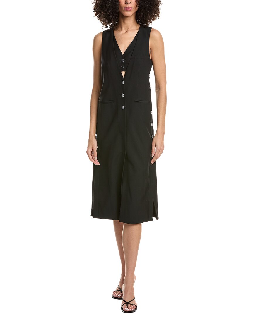 3.1 Phillip Lim Tailored Vest Wool-Blend Midi Dress