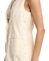 3.1 Phillip Lim Tailored Vest Wool-Blend Midi Dress