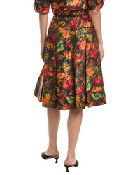 3.1 Phillip Lim Flowers In Motion Canvas Origami Silk-Blend Dress