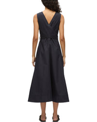 3.1 Phillip Lim Sleeveless V-Neck Belted Midi Dress
