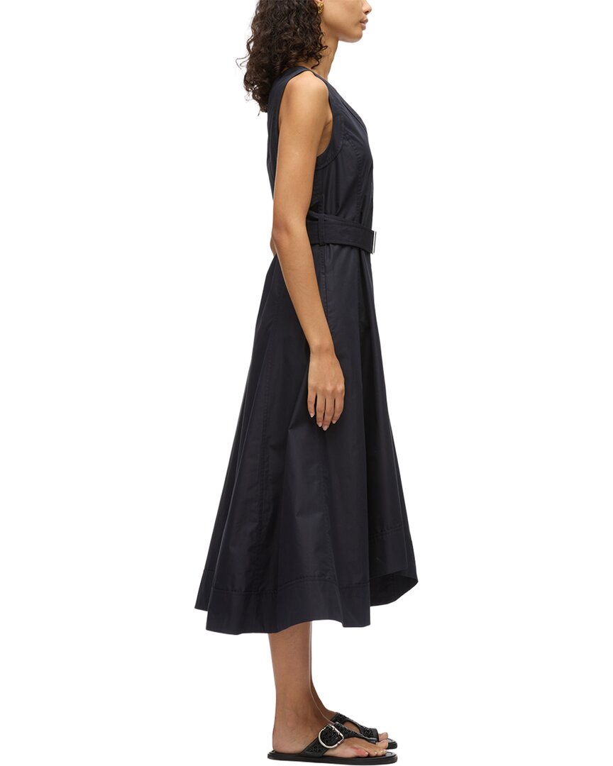 3.1 Phillip Lim Sleeveless V-Neck Belted Midi Dress