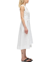 3.1 Phillip Lim Sleeveless V-Neck Belted Midi Dress