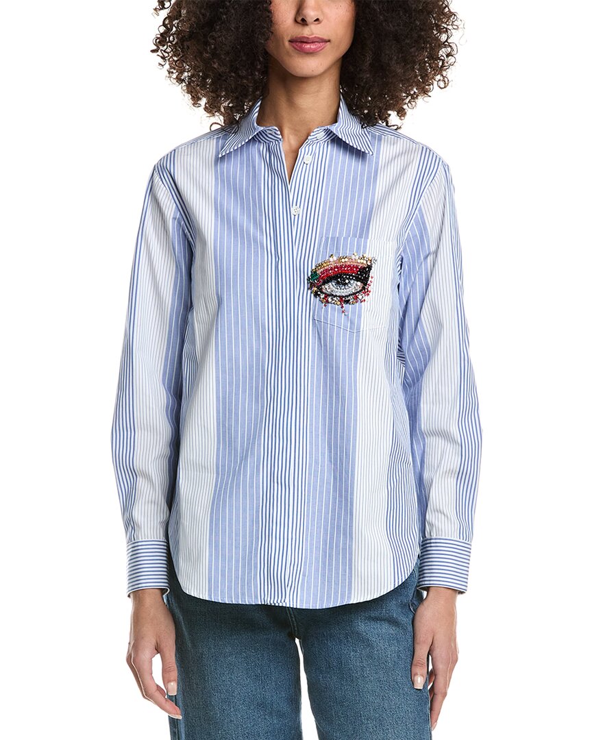 3.1 Phillip Lim Striped Eye Love Ny Relaxed Top