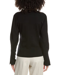 3.1 Phillip Lim Wool Knit Crepe Combo Corset Top