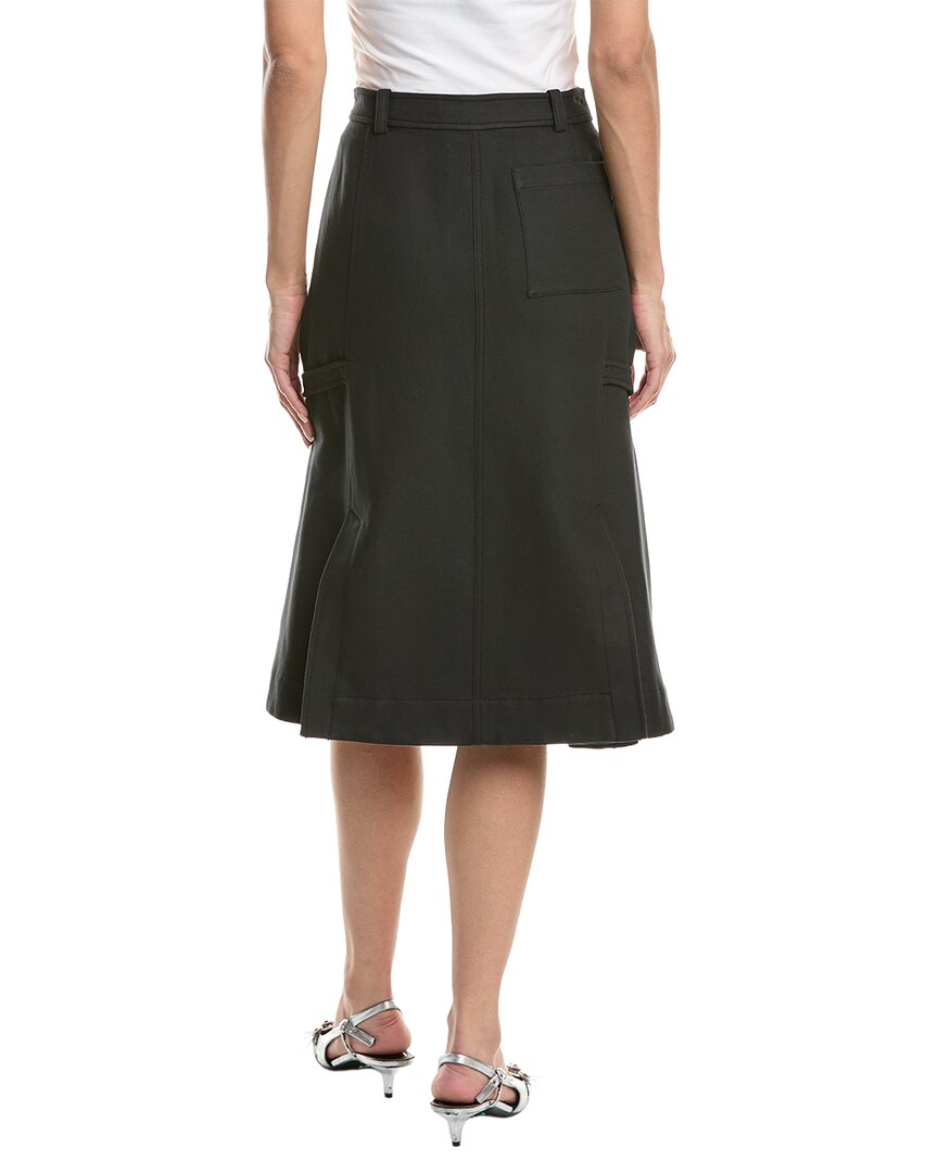 3.1 Phillip Lim Utility Wool-Blend Godet Skirt