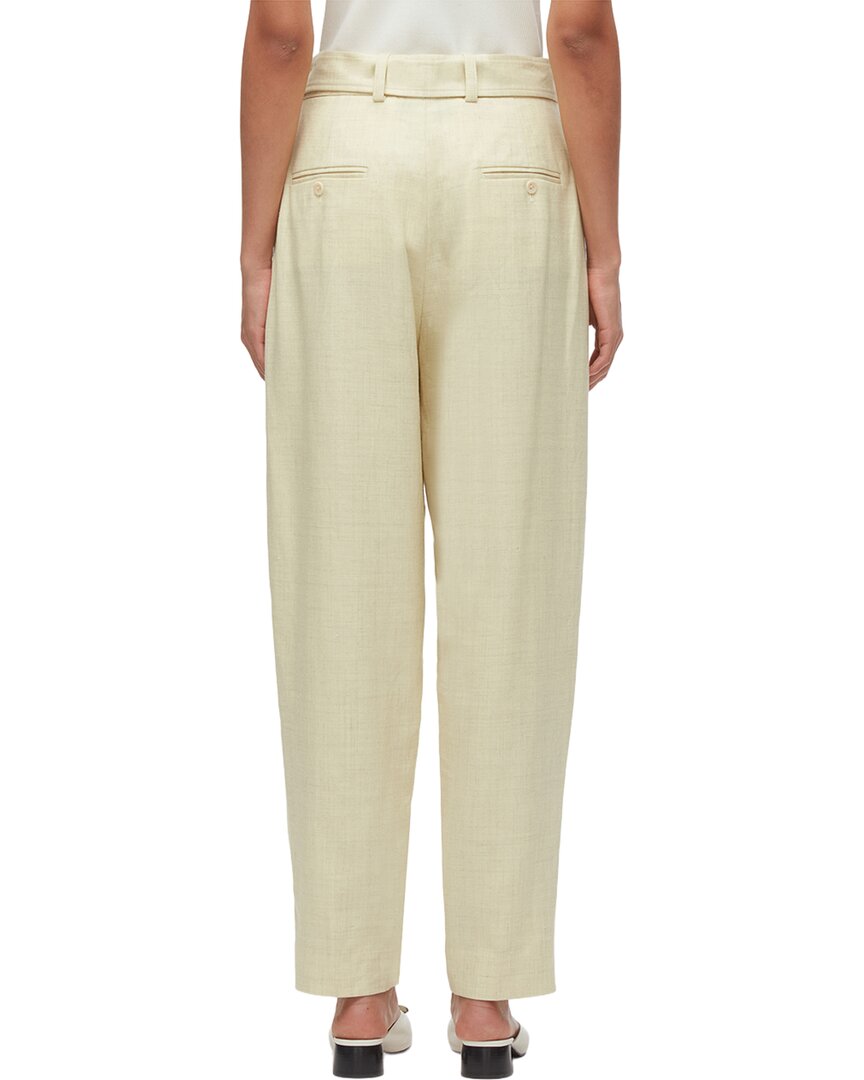3.1 Phillip Lim Tailored Belted Tapered Linen-Blend Trouser