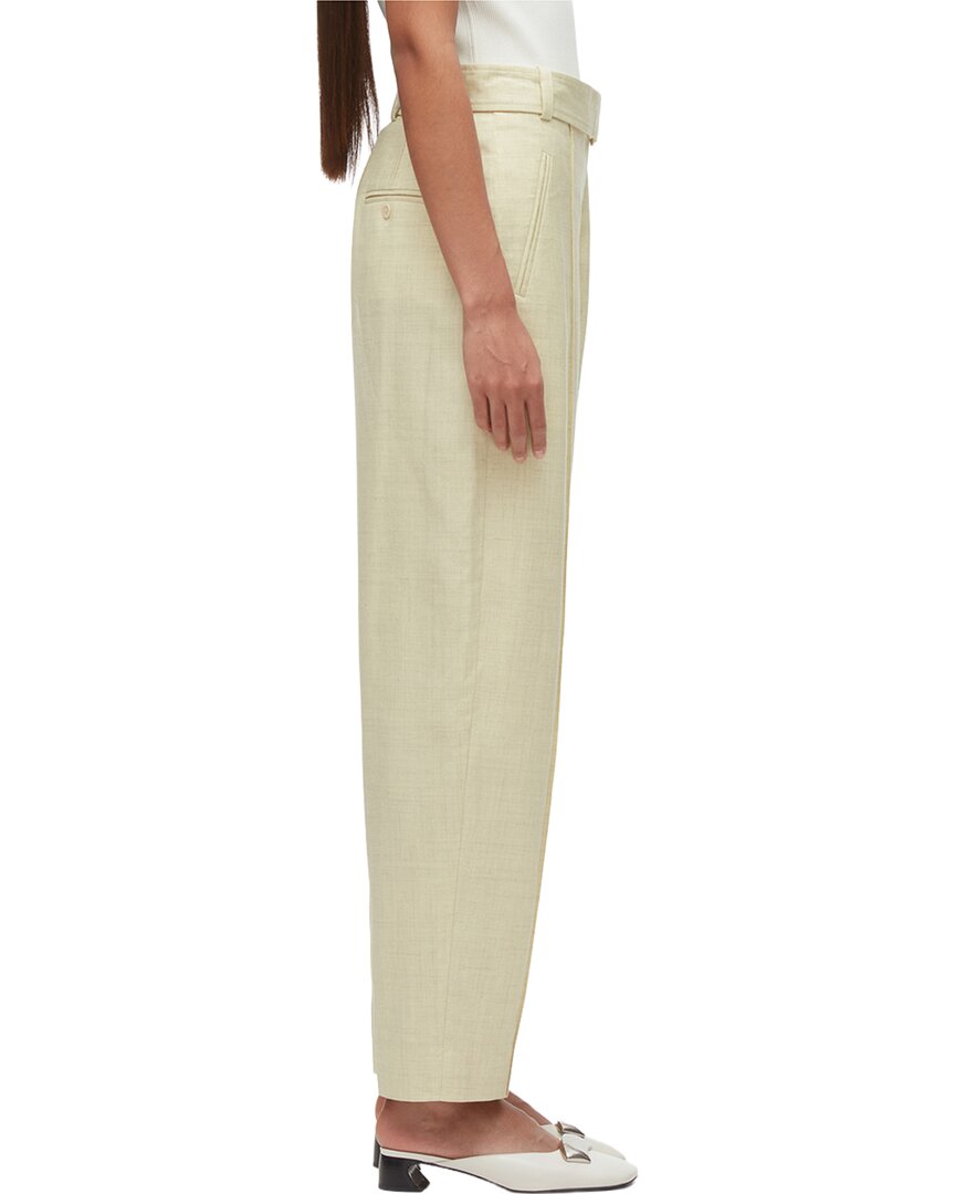 3.1 Phillip Lim Tailored Belted Tapered Linen-Blend Trouser