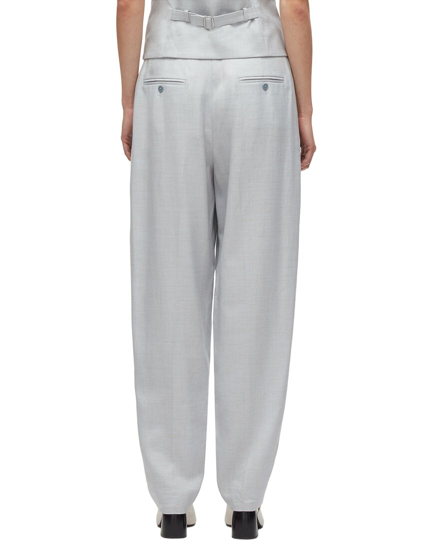 3.1 Phillip Lim Tailored Belted Tapered Linen-Blend Trouser