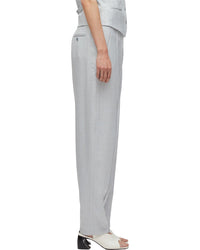 3.1 Phillip Lim Tailored Belted Tapered Linen-Blend Trouser