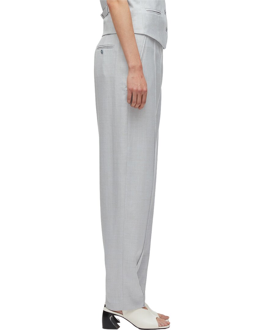 3.1 Phillip Lim Tailored Belted Tapered Linen-Blend Trouser