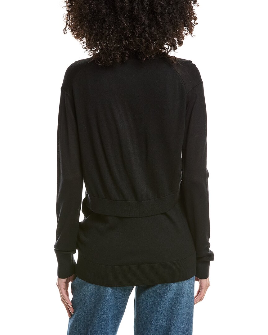 3.1 Phillip Lim Faux Layered Wool & Silk-Blend Cardigan