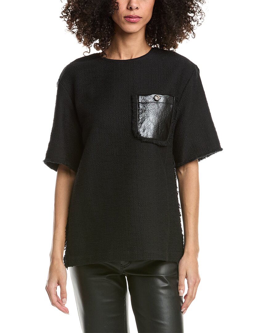 3.1 Phillip Lim Tweed Boxy T-Shirt