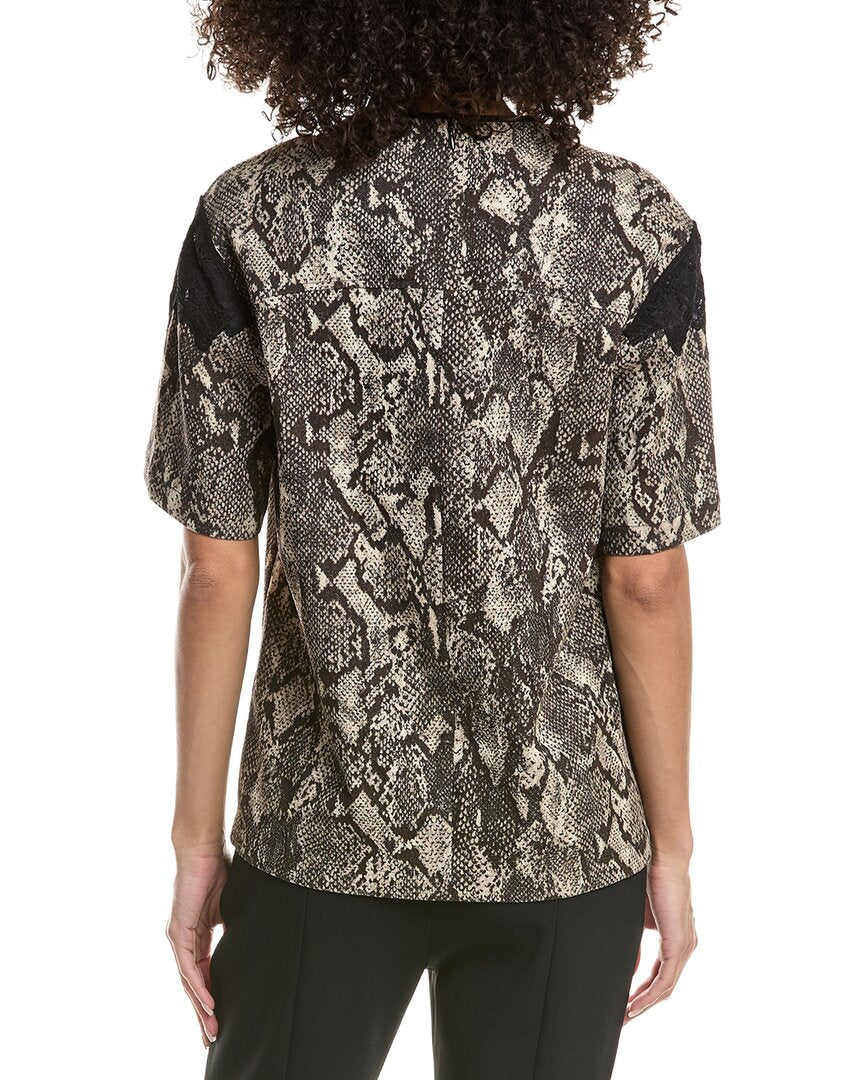 3.1 Phillip Lim Stretch Snake Boxy Top