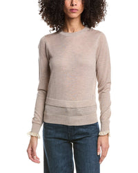 3.1 Phillip Lim Faux Layered Wool & Silk-Blend Sweater