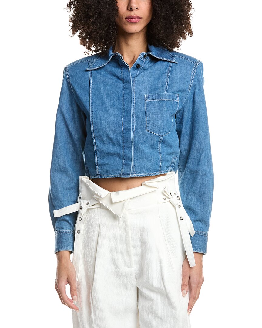 3.1 Phillip Lim Floral Collage Slim Shirt