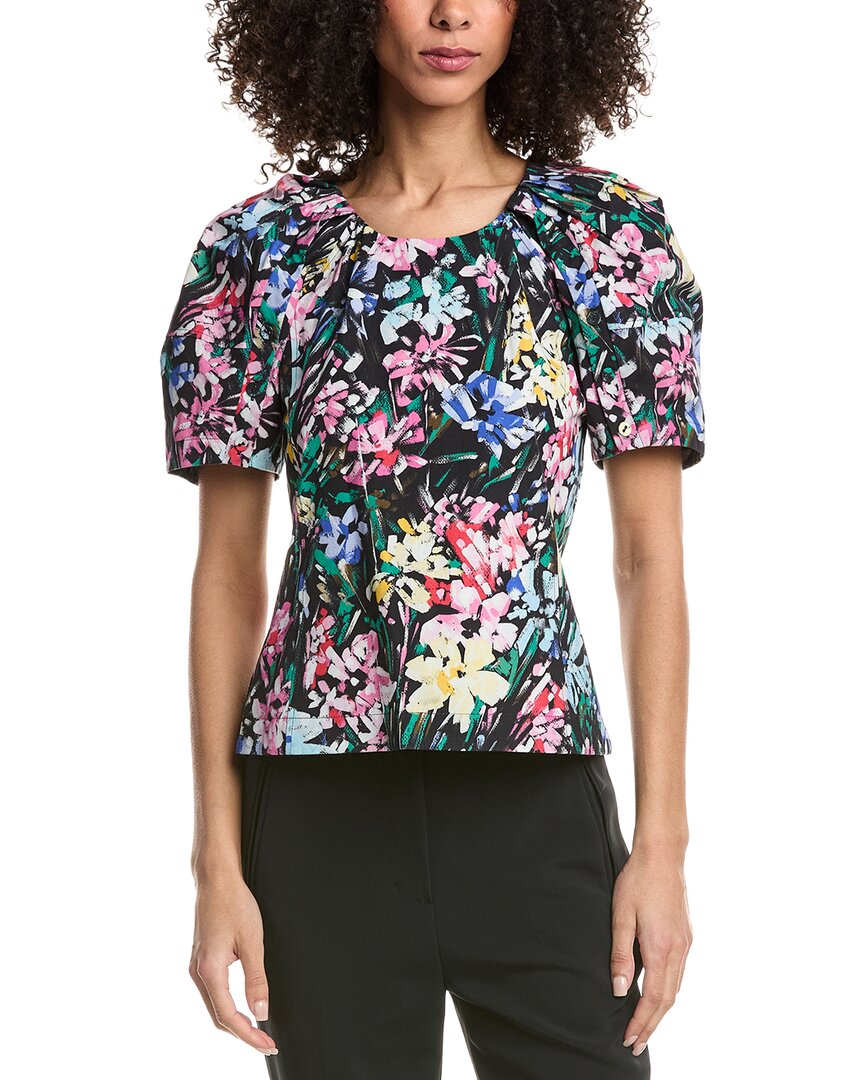 3.1 Phillip Lim Flowerworks Bloom Sleeve Scoop Neck Top