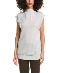3.1 Phillip Lim Mock Neck Wool Shell