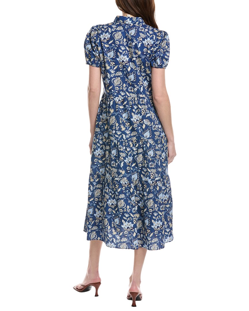Sail To Sable Button Front Midi Dress