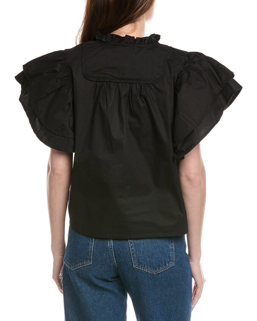 Sail To Sable Ruffle Sleeve Top