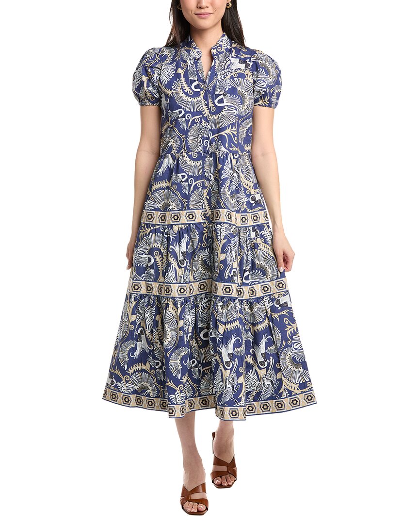 Sail To Sable Puff Midi Dress