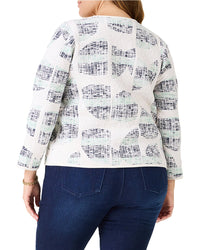 Nic+Zoe Plus Circle Sequence Knit Jacket