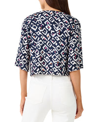Nic+Zoe Petite Linen-Blend Angles 4-Way Cardigan