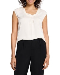 Nic+Zoe Petite Satin Chiffon Jacket Layer