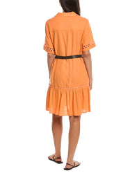 Nanette Nanette Lepore Linen-Blend Mini Dress