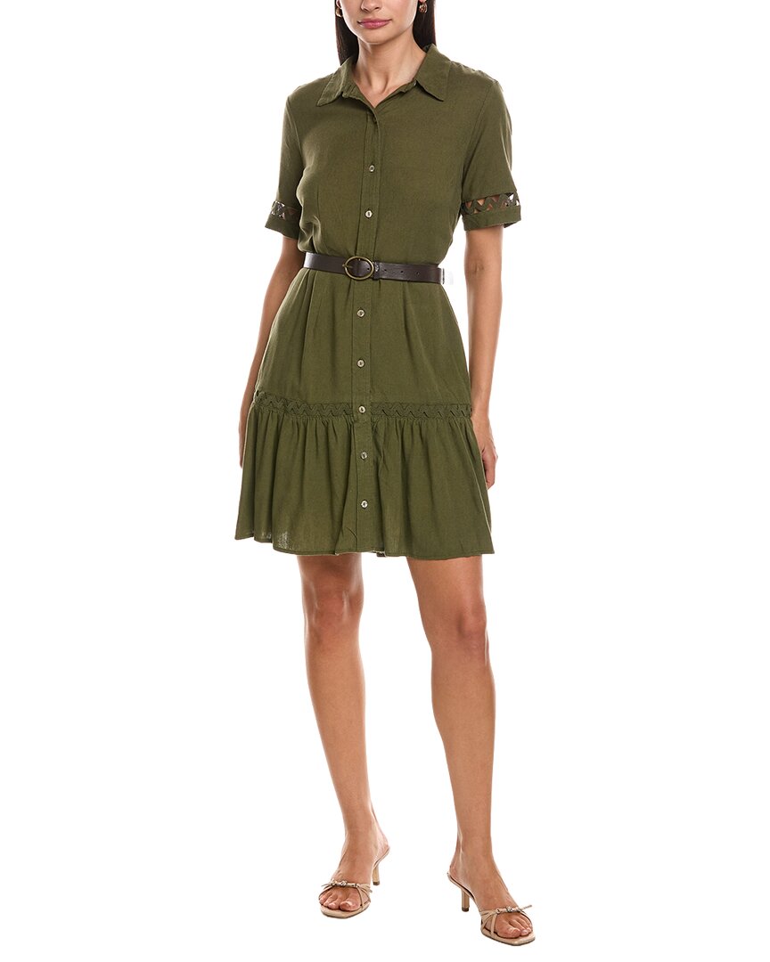 Nanette Nanette Lepore Linen-Blend Mini Dress