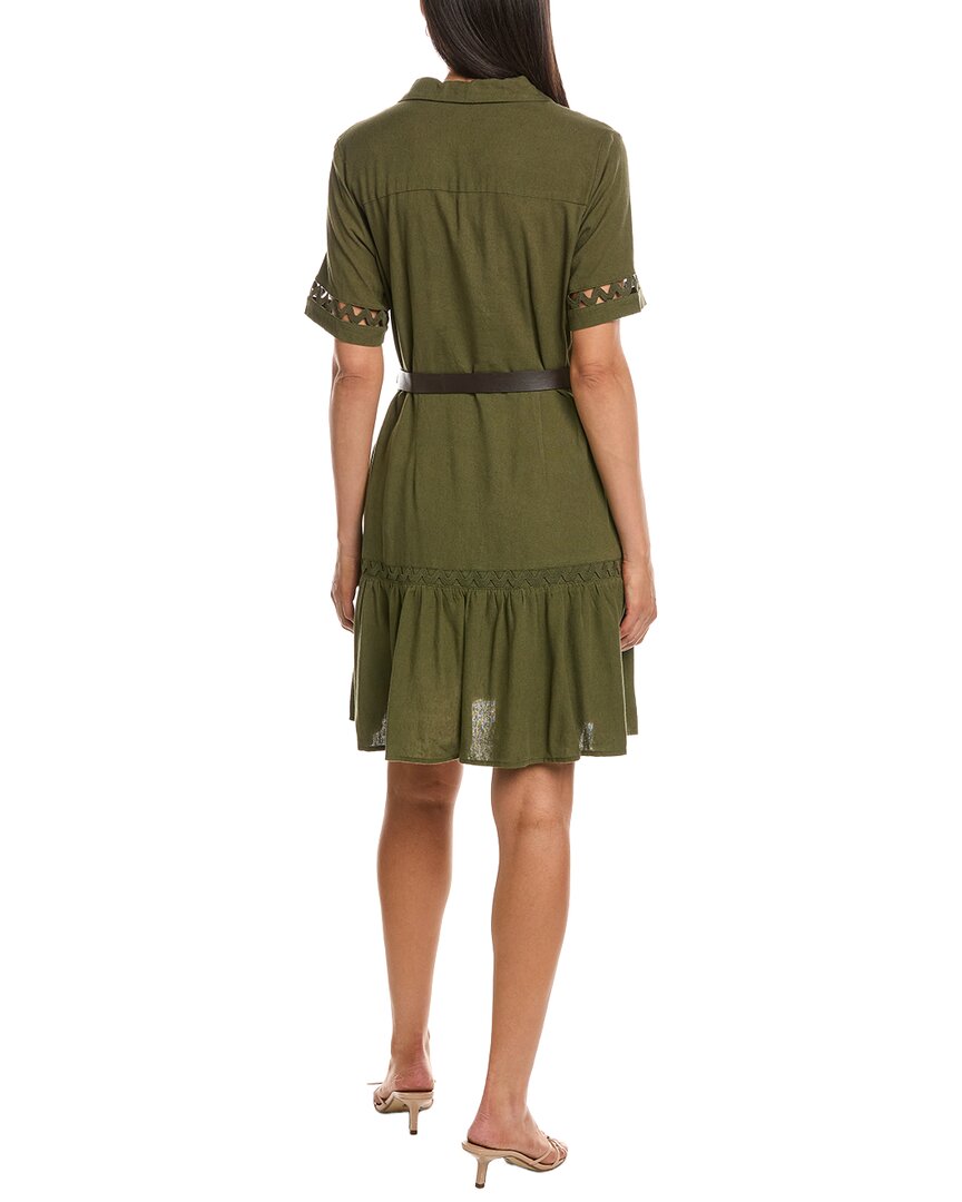Nanette Nanette Lepore Linen-Blend Mini Dress