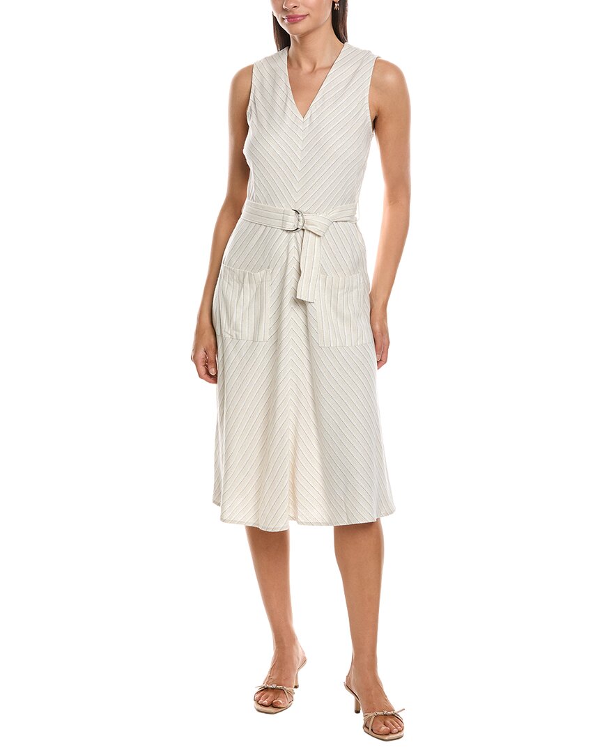 Nanette Nanette Lepore Linen-Blend Midi Dress