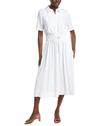 Nanette Nanette Lepore Linen-Blend Midi Dress