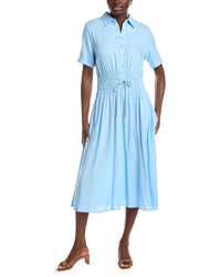 Nanette Nanette Lepore Linen-Blend Midi Dress