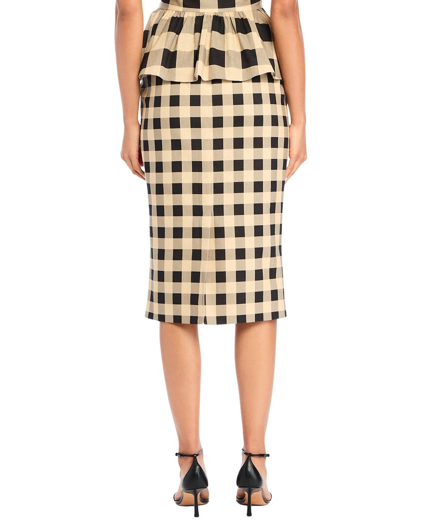 Seroya Carl Linen-Blend Midi Skirt
