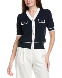 Nanette Nanette Lepore Short Sleeve Cardigan Top
