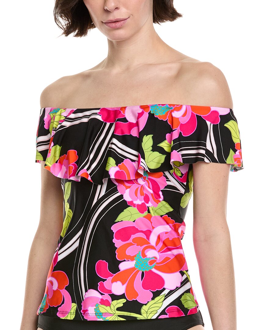 Trina Turk Trina Turk Monaco Ruffle Tankini Top