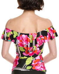 Trina Turk Trina Turk Monaco Ruffle Tankini Top