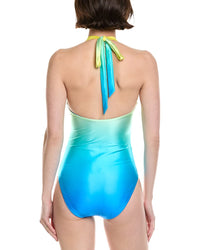 Trina Turk West Palm Reversible Plunge One-Piece