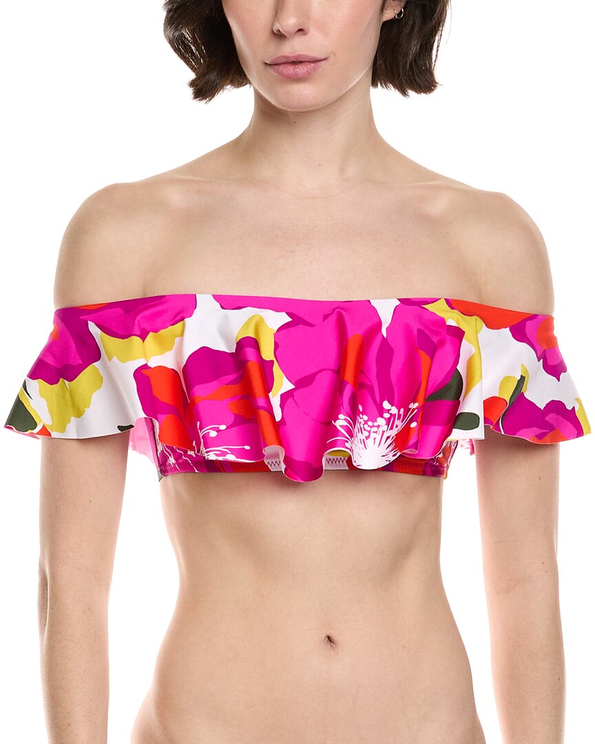 Trina Turk Bloom Ruffle Bandeau Top