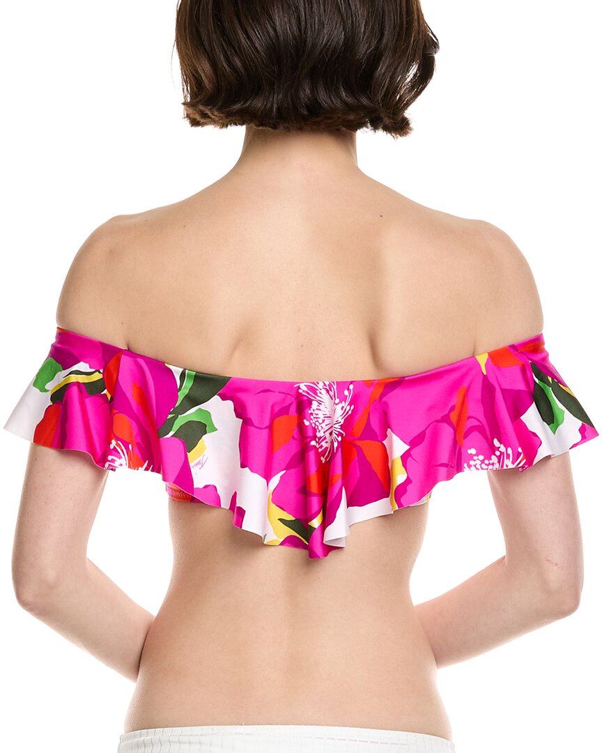 Trina Turk Bloom Ruffle Bandeau Top