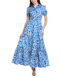 Gracia Printed Maxi Shirtdress