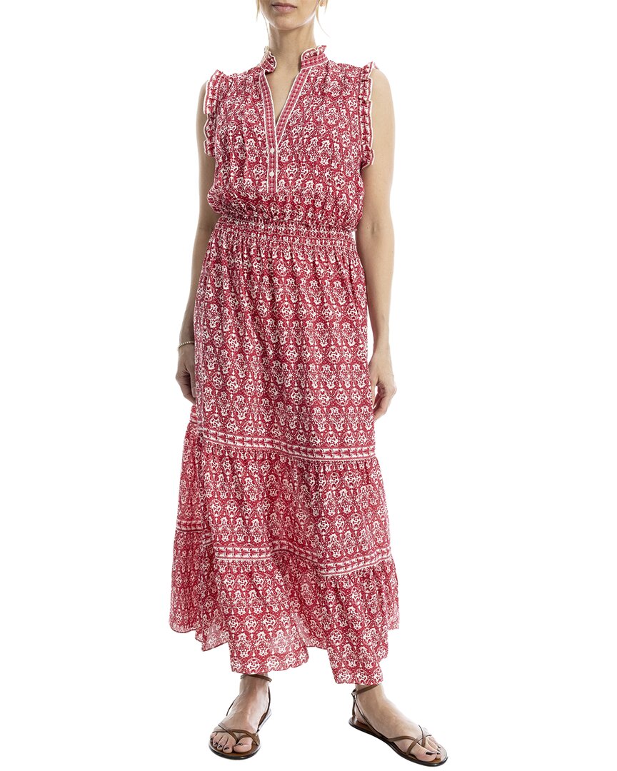 Max Studio Smocked Waist Tiered Maxi Dress