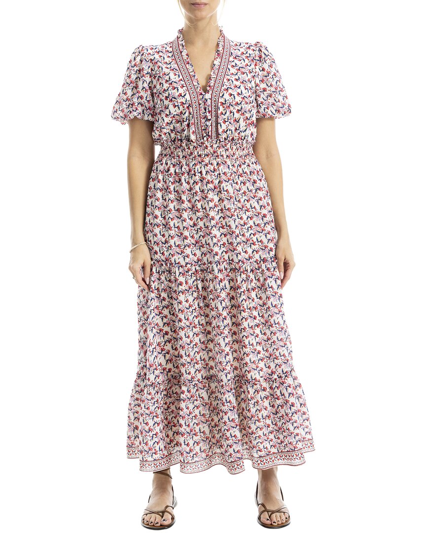 Max Studio V-Neck Tiered Maxi Dress