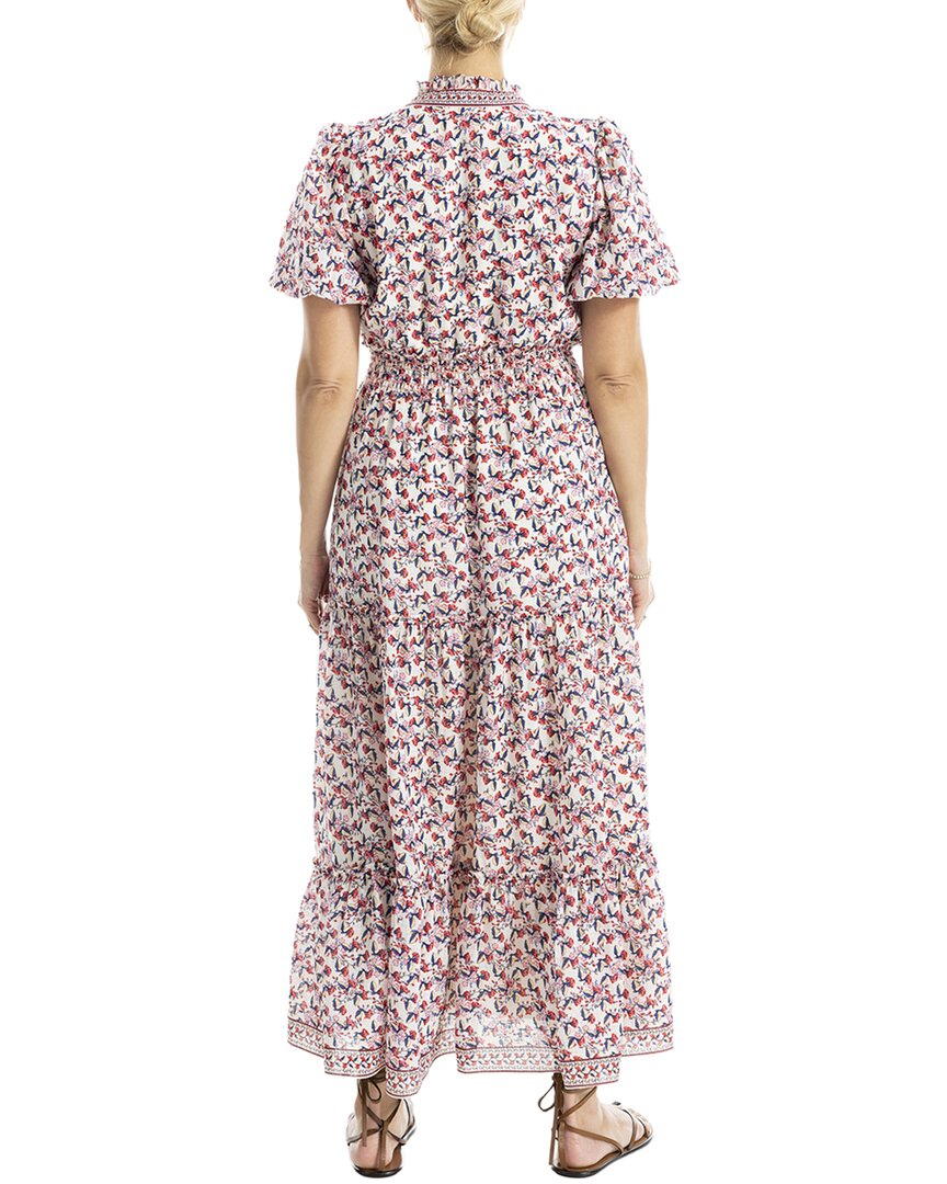 Max Studio V-Neck Tiered Maxi Dress