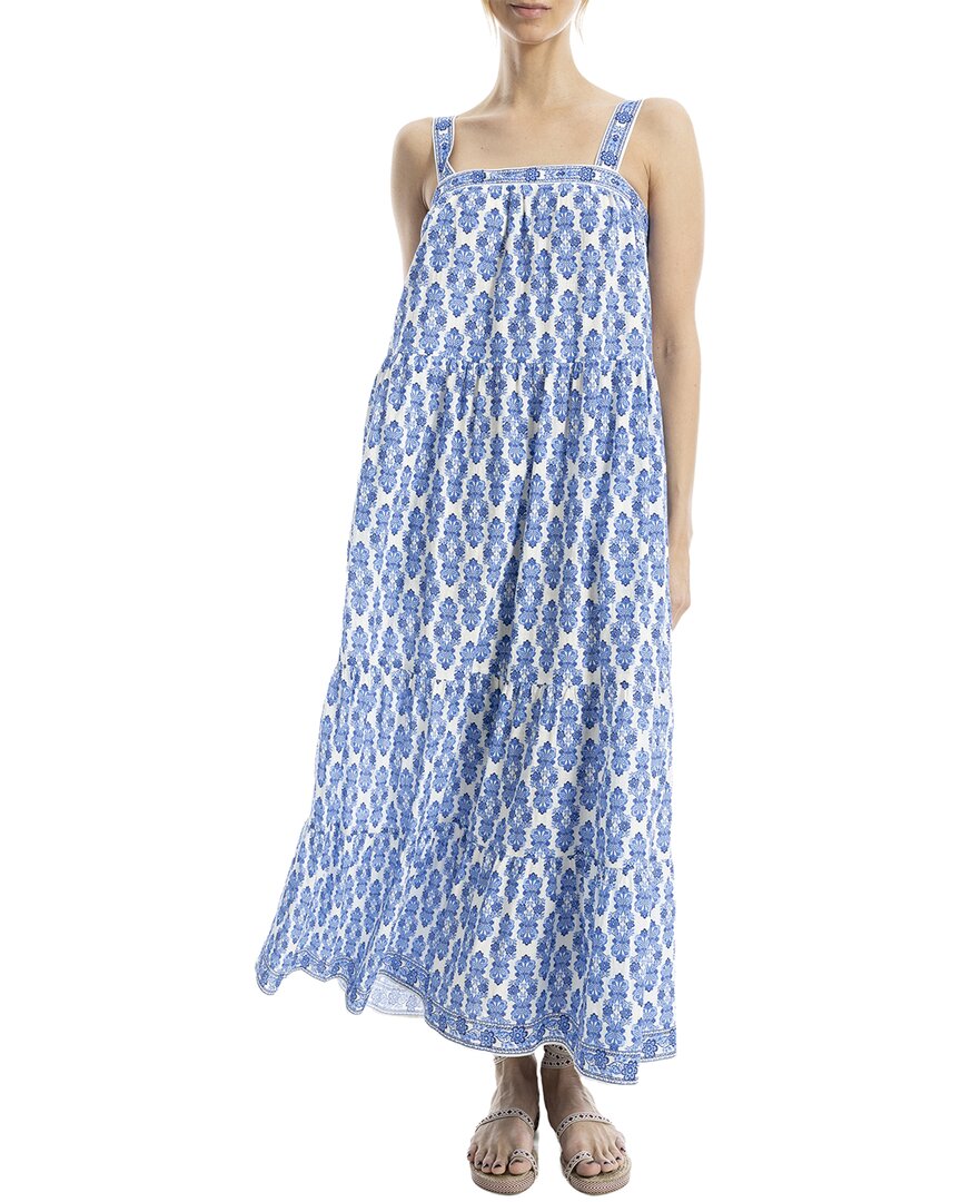 Max Studio Sleeveless Strap Tiered Maxi Dress